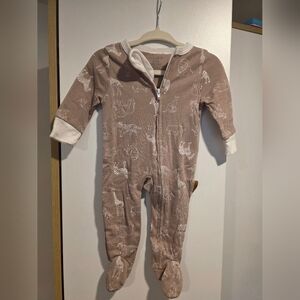 Brown Animal Print Kids One Piece